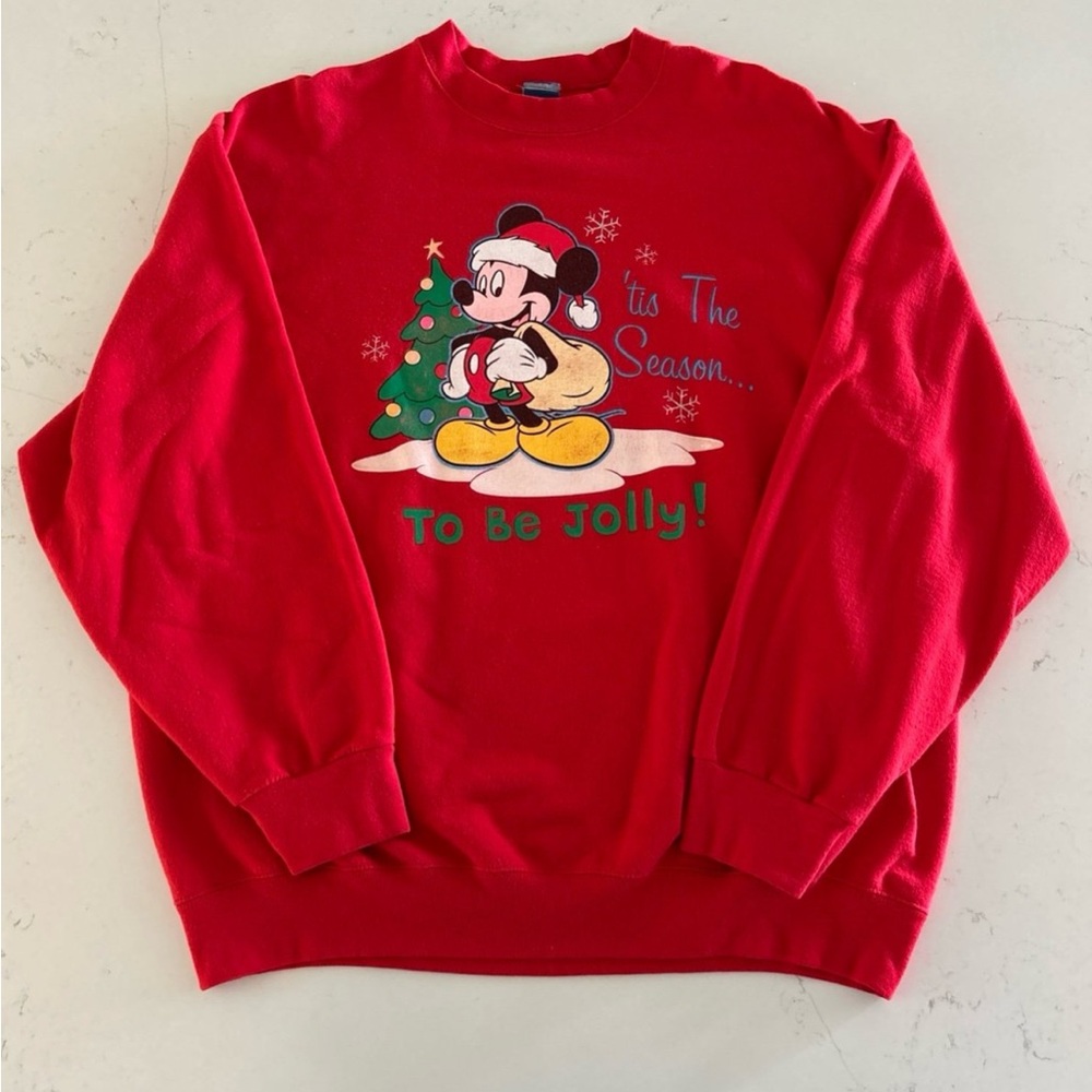 Vintage Disney Mickey Mouse Christmas Sweatshirt